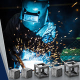 Blulu 48 Pieces Welding Practice Kit Welding Coupons 11 Gauge 3&2 Inch Square Steel Welding Plate for Novice at Welding Welding Practice Kit for Mig, Tig Stick, Arc, Gas and Brazing Blulu