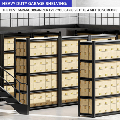 Hzdbhd Garage Shelving,5 Tier 72"X47.2"X23.6"Inches,Storage Shelves Heavy Duty Thickened Metal Shelves Shelving Units and Storage,Garage Shelves Unit Hzdbhd