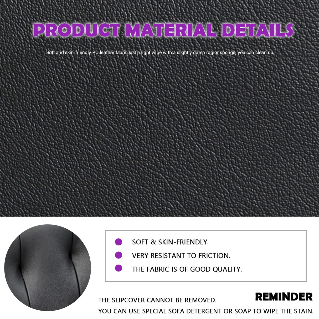 TYBOATLE Mid-Century Modern Striped PU Leather Loveseat Sofa w/ 2 USB Charging Ports, Love Seats Couches w/Pillow for Small Space, Living Room, Office, Apartment, Dorm, Office, 57“ W(White) (Black) TYBOATLE