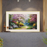 JOOZ Flowers Diamond Painting Kits for Adults 5D Large Landscape Diamond Painting Kit for Adults Full Drill Trees Diamond Painting Kits Gem Art Kits for Home Wall Decor 27.5x15.7Inch JOOZ