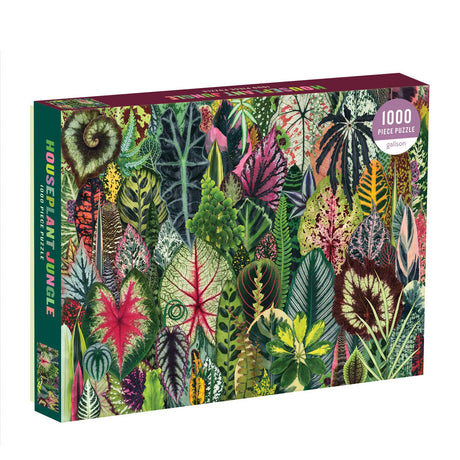 Galison Houseplant Jungle 1000 Piece Jigsaw Puzzle for Adults – Plant Jigsaw Puzzle with Mix of Succulents & Other Household Plants – Fun Indoor Activity, Multicolor Galison