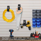 5 Pack Heavy Duty Large 13-inch Extension Cord Storage Organize Cables, Hoses, Power Cords, and Ropes with Extendable Cable Ties Strap Loop Hanger THE BIRCH & CO. BRAND
