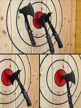 JXE JXO Throwing Axe Sets, Overall 10.2in 6Pack Throwing Tomahawk, Full Tang 420HC Stainless Steel, Design for Hawks Throwing Recreation and Competition JXE JXO
