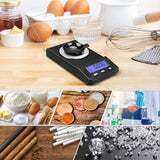 Milligram Scale 50g/0.001g High Precision Mg Scale, Portable Jewelry Scale .001 Gram Accuracy, Powder Scale, Digital Miligram Scale for Powder Medicine with Tray/Tweezers/Calibration Weight Weigh Gram