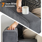 VINGLI 83" Modern Loveseat Sofa Couches for Living Room, Dark Gray Cloud Feel Comfy Sofas Deep Seat Couch Corduroy Sofa with Wide Armrest, USB Charging Port, 2 Throw Pillows VINGLI