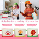 Silkfly 15 Pcs Cotton Canvas Makeup Bags Canvas Cosmetic Bag 10.2 x 5.5 x 2 Inches Two Tone Makeup Bags Bulk with Zipper Blank DIY Pouch with Bottom Travel Toiletry Pouch for Women (Cute) Silkfly