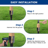 TIyneayle 6 Pack 4x4 Fence Post Anchor Ground Spike Mailbox Fence Post Spikes Stakes TIyneayle