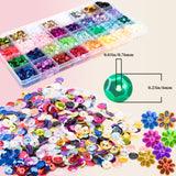 20800 Pcs 6MM Bulk Loose Sequin, 32 Colors Round Embroidery Sequins Cup Craft Sequins with Holes for DIY Sewing Making（with Storage Box） fuceury