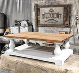 CAROLINA LEG CO. Balustrade Coffee Table Legs - Pine Furniture Legs - Set of 4 - Dimensions: 5" x 10" CAROLINA LEG CO.