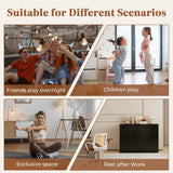 Tafeumob Murphy Bed Queen Size: Murphy Bed Cabinet with Drawer Space-Saving with Shelves&Charging Station for Bedroom, Multipurpose Area, Guest Room, Apartment Black (Mattress not Included) Tafeumob