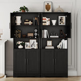 IDEALHOUSE Black Pantry Cabinet,70" Tall Kitchen Pantry Cabinet with Doors and Adjustable Shelves, Freestanding Cupboard, Tall Storage Cabinet for Bathroom, Dining Room, Living Room IDEALHOUSE
