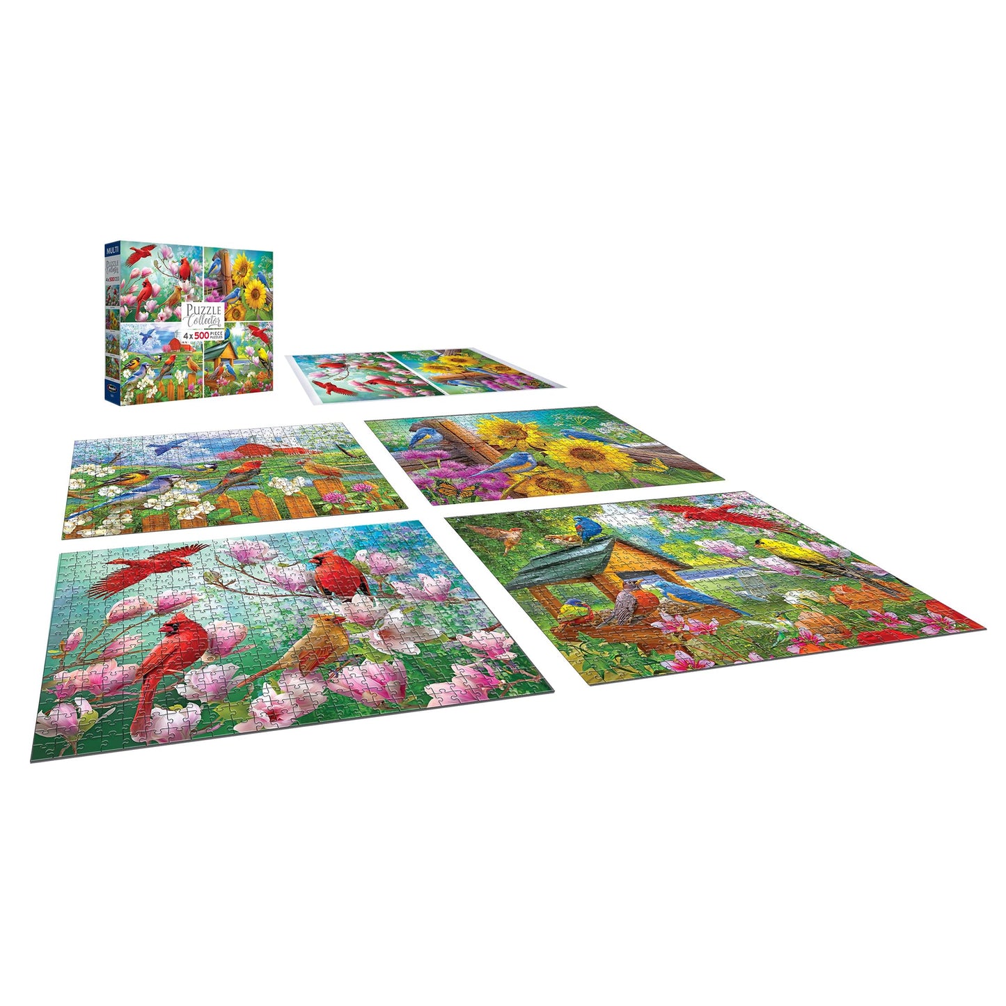 RoseArt - Songbird - 4-in-1-500 Piece Jigsaw Puzzle for Adults