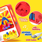 JOYIN Claw Machine Arcade Toy with LED Light & Adjustable Sound, Rechargable Dispenser Toys Mini Vending Machine for Kids - Perfect Christmas & Birthday Big Gifts for Kids, Ages 3+ JOYIN