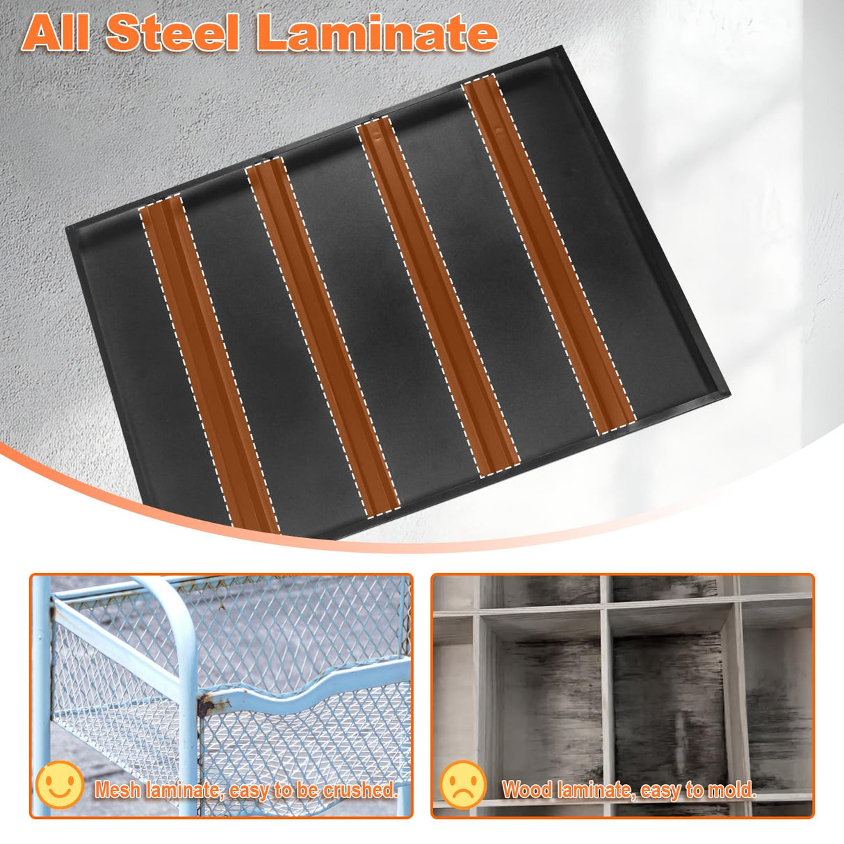 Umeiga 59" W Heavy Duty Garage Shelving, 6000LBS Garage Storage Shelves Industrial Shelving Unit, 4 Tier Adjustable Metal Shelving for Basement, Shop, Warehouse, 59" W x 24" D x 59" H Umeiga