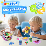 Nicella Magic Water Elf Toy Kit, Waters Pets, Aqua Water Gel with 20 Magic Gels and 20 Shape Molds, DIY Squishy Maker Kit, Kids Summer Crafts，Make Your Own Squishies Toys Crafts for Boys & Girls Nicella