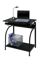 OneSpace Stanton Desk with Pullout Keyboard Tray Computer, Black OneSpace