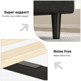 EnHomee King Size Bed Frame with Fabric Upholstered Headboard, King Bed Frame with Storage Headboard and Charging Station, Wooden Slats Support, No Noise, No Box Spring Needed, Easy Assembly, Grey EnHomee