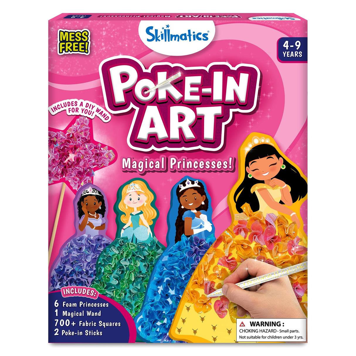 Skillmatics Poke in Art Magical Princess & Dot it Disney Princess Bundle, No Mess Art for Kids, DIY Creative Activity, Gifts for Boys & Girls Ages 3, 4, 5, 6, 7, 8, 9 Skillmatics
