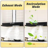 FIREGAS Black Range Hood 36 inch Under Cabinet, Ducted/Ductless Convertible Kitchen Hood, Black Painted Stainless Steel Vent Hood with LED Light,2 Speed Exhaust Fan FIREGAS