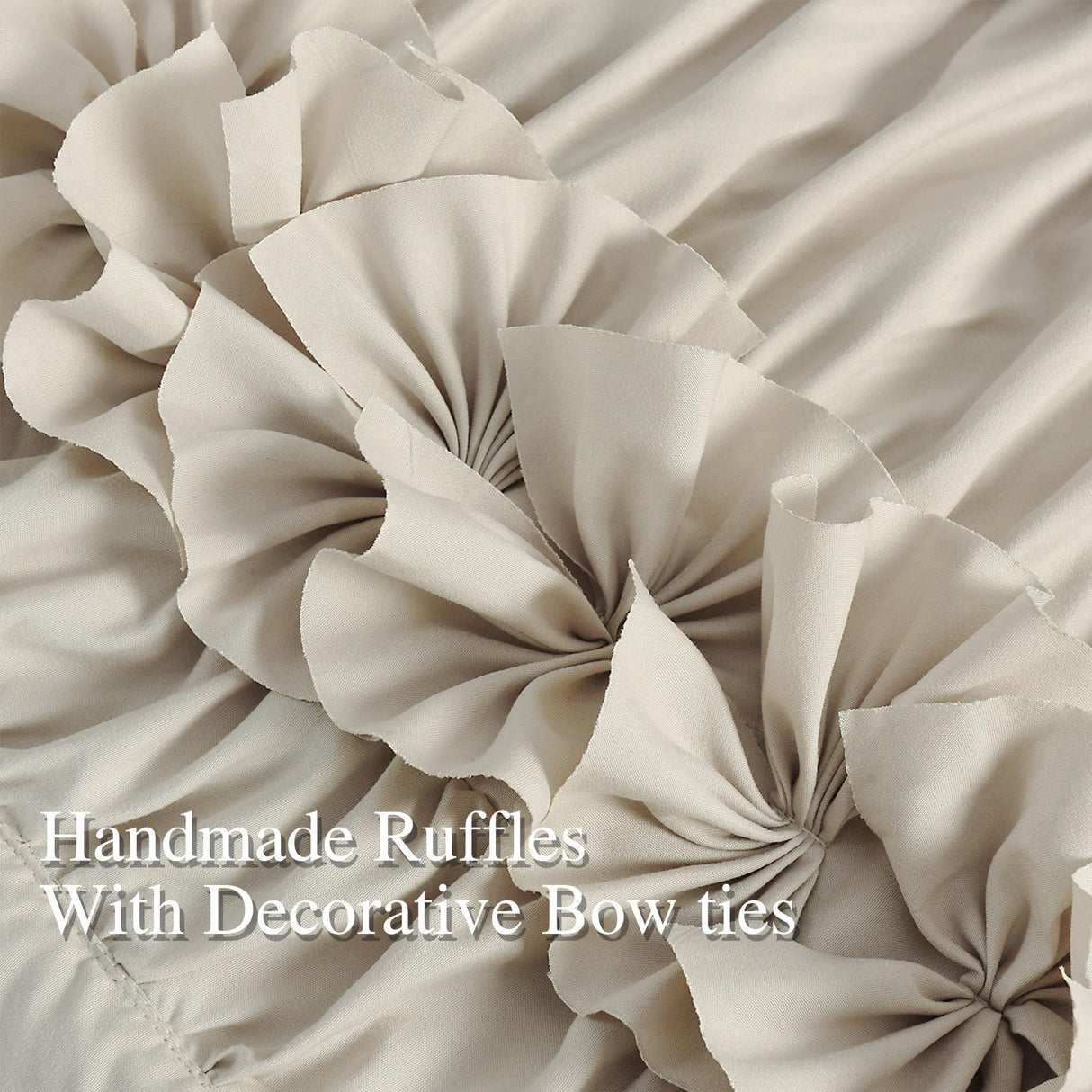 Homechoice Decor Thermal Insulated Blackout Window Curtains, 52" W x 96" L x 2 Panels, Boho Ruched Window Treatments with 3 Rows of Butterfly Flowers, Rustic Rod Pocket Drapes for Room, Camel (LQ-30) Homechoice Decor