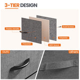 Sweetcrispy Nightstand Set of 2 with 2 Storage Drawers, 20" Height Small Bed Side Furniture End Table, Wooden Top Fabric Cabinet Kids Mini Dresser for Bedroom, Closet, Entryway, College Dorm Sweetcrispy