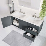 Modway Vitality 48" Double Sink Bathroom Vanity, Gray White Modway