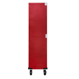 Seville Classics UltraHD Solid Steel Rolling Lockable Metal Storage Cabinet Locker Organizer w/Adjustable Shelves for Garage, Warehouse, Office, Classroom, 36" W x 18" D x 72" H, Red Seville Classics