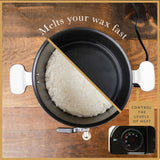 Craft & Venture Wax Melter for Candle Making - Candle Wax Melting Pot Holds 7qts (14lbs) of Wax – Soap Melter for soap Making Supplies - Easy Pour Candle Maker for Candle Making Supplies Craft & Venture