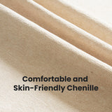 RUTOX Oversized Swivel Rocker Recliner with Adjustable Headrest, 26" Extra Wide Glider Recliner Nursery Chair with Double Cushion, Chenille Glider Rocking Chair for Living Room,Cup Holder,Beige RUTOX