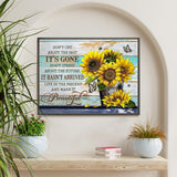 Diamond Art Kits for Adults Sunflower, DIY 5D Diamond Painting Kit for Beginners Inspirational, Inspiring Quotes Full Round Drill Gem Art Dots for Adults Home Wall Decor 16X12 Inch Okarina