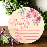 Personalized Birth Stat Sign Personalized for Baby, Newborn Birth Hospital Photo Prop, Nursery Decor for Boy, Personalized Announcement, Welcome Yippee Daisy