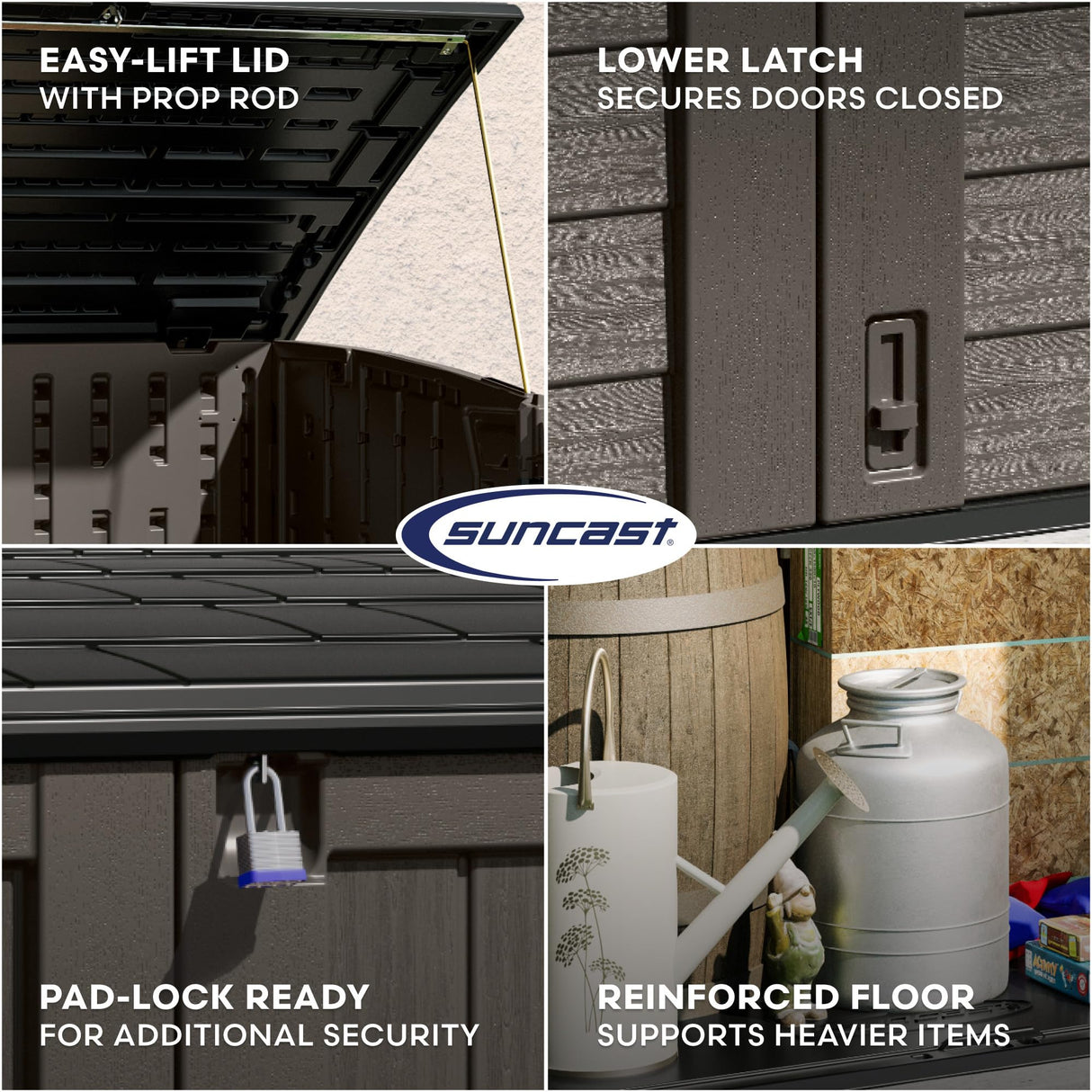 Horizontal Shed by Suncast®, Made in The USA Suncast