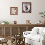 Robhomily Reclaimed Barnwood 8x10 Picture Frame,Farmhouse Rustic Distressed Wood Photo Frame, 100% Reclaimed Natural Barn Wood with Real Glass, Wall &Tabletop Frame for Home Decor. Robhomily