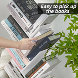 SHEEPAM 10 Tier Tree Book Shelf, Floor Standing Wood Bookshelf for Narrow Space, Storage Organizer Bookshelves for Books/CDs/Magazine, Bookcase with Shelves for Home Office, Living Room - White SHEEPAM