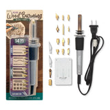 ArtSkills Wood Burning Tool, Wood Burning Kit with Pen, 14 Tool Tips & 2 Hot Knife Tips ArtSkills
