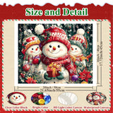 HMZephitiquc Snowman Paint by Number Canvas for Adults, Christmas Paint by Numbers Kit for Adults, Painting by Numbers, Beginner Easy Oil DIY Crafts Home Wall Decor 16x16 in HMZephitiquc