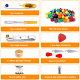 INSCRAFT Embroidery Floss Kit, 364 Pack Embroidery Cross Stitch Kit with 200 Colors Friendship Bracelets Floss and Cross Stitch Tools for Embroidery and Friendship Bracelet String Make INSCRAFT