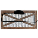 Autumn Alley Rustic Farmhouse Paper Towel Holder Wall Mount - Country Home Decor Rustic Farmhouse for Kitchen - Wood and Galvanized Kitchen Decor - Farmhouse Kitchen Wall Decor Autumn Alley