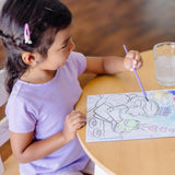 Melissa & Doug Paint with Water - Princess, 20 Perforated Pages with Spillproof Palettes Melissa & Doug