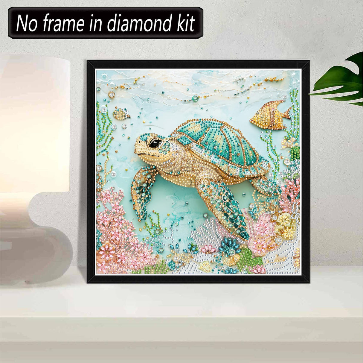 SKRYUIE DIY Diamond Art Kits for Adults Turtle Special Shape - 5D Diamond Painting Kits for AdultsAnimal - Crystal Embroidery Cross Stitch - Craft for Wall & Office Decor 12 x 12 Inch A4 SKRYUIE