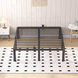 VIPSHOW 20 Inch King Heavy Duty 3500 lbs Bed Frame with Round-Corner Legs & Anti-Squeak Design – Quick Assembly Metal Platform, No Box Spring Needed VIPSHOW