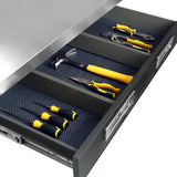 Seville Classics UltraHD Heavy Duty Commercial Lighted Workcenter w/Pegboard, 500 lbs. Weight Capacity for Garage, Warehouse, Workshop, Stainless Steel Top, Graphite, 48" W x 24" D x 65.5" H Seville Classics