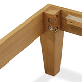 Elegant Oak Full Size Platform Bed Frame by East West Furniture East West Furniture