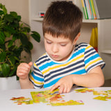 Puzzles for Kids Ages 4-8, 14 Pack Wooden Jigsaw Puzzles 30 Pieces Preschool Educational Learning Toys Set for Toddler Boys and Girls Stocking Stuffers OCTERIC