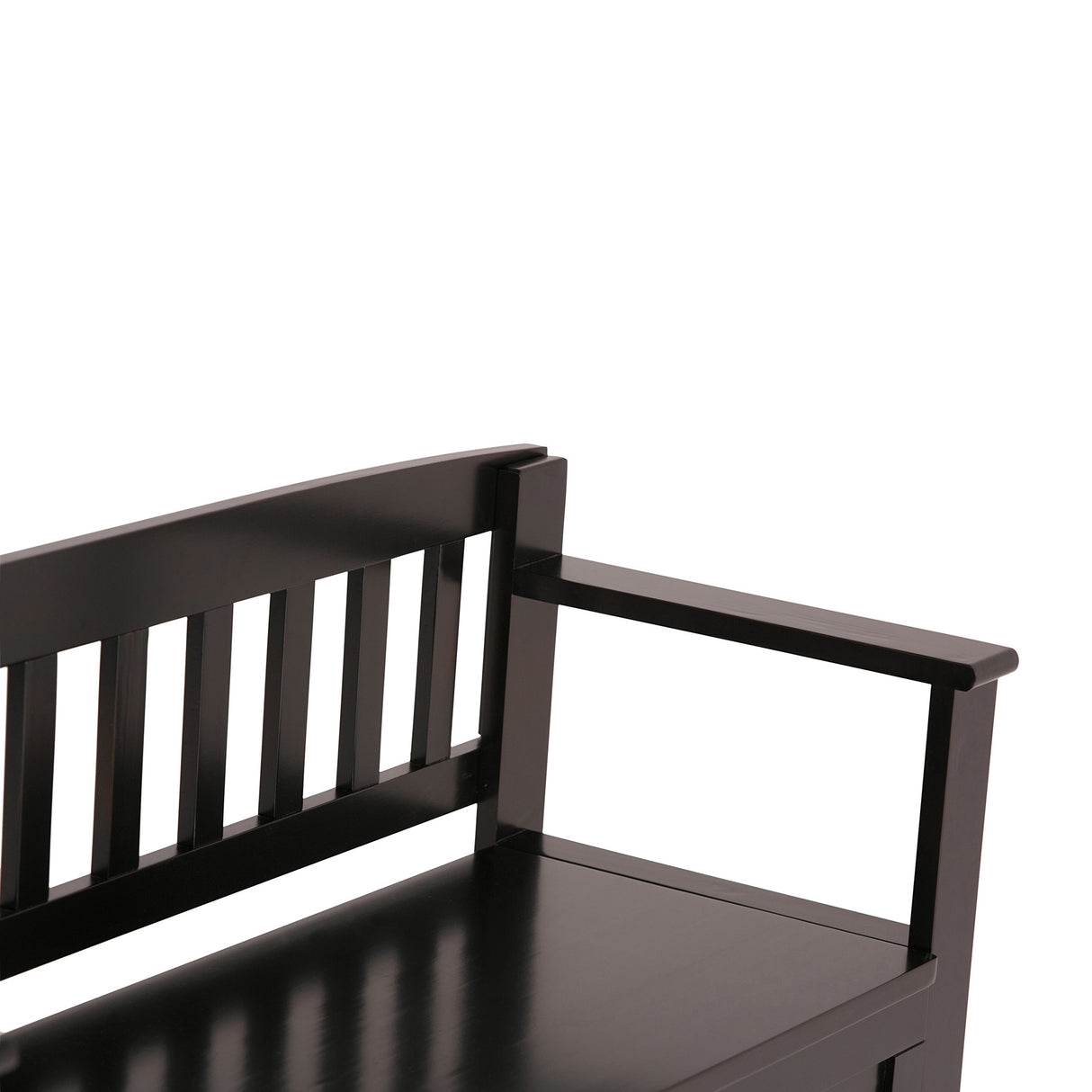 SIMPLIHOME Brooklyn SOLID WOOD 48 inch Wide Entryway Storage Bench with Safety Hinge, Multifunctional in Coffee Brown SIMPLIHOME