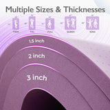 BDEUS 2 inch Mattress Topper, Cooling Gel Memory Foam Bed Topper for Pressure Relief and Back Pain, CertiPUR-US Certified, Dorm Essentials, Twin (Purple) BDEUS