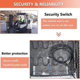 TICSEA Universal Forklift Seat,Tractor Seat with Adjustable Back,Safety Belt and Operator Position Switch,Excavator Skid Loader Backhoe Dozer Telehandler TICSEA