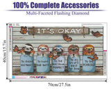 BOHADIY Inspirational Diamond Painting Kits for Adults 5D Diamond Art Kits for Adults, Sloth Large Size 16x27.5 Inch DIY Full Drill Paintings with Diamonds Gem Art Crafts for Home Wall Decor BOHADIY