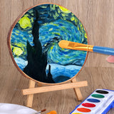 FUMILE Unfinished Natural Wood Slices 5.1-5.5 Inch, 10 PCS Round Wooden Discs with Tree Bark, Wood Slices for Centerpieces for Handmade Crafts, Wood Circles for Rustic Wedding Decoration FUMILE