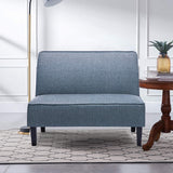 Changjie Furniture Small Loveseat Sofa Upholstered Mini Couch for Small Spaces 2-Seater Sofa Couch with Wooden Legs for Bedroom Living Room (Prints) Changjie Furniture